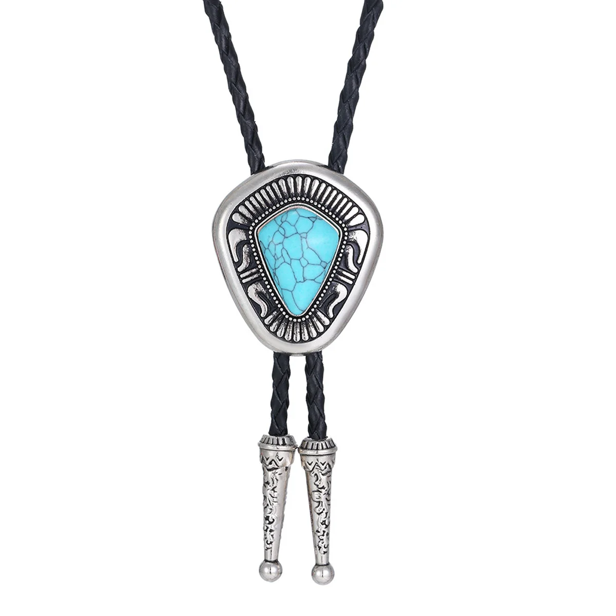 Retro Western Cowboy Krawatte im Diamant-Stil Bolo Tie Hochzeits- und Party-Accessoires – Detail 6