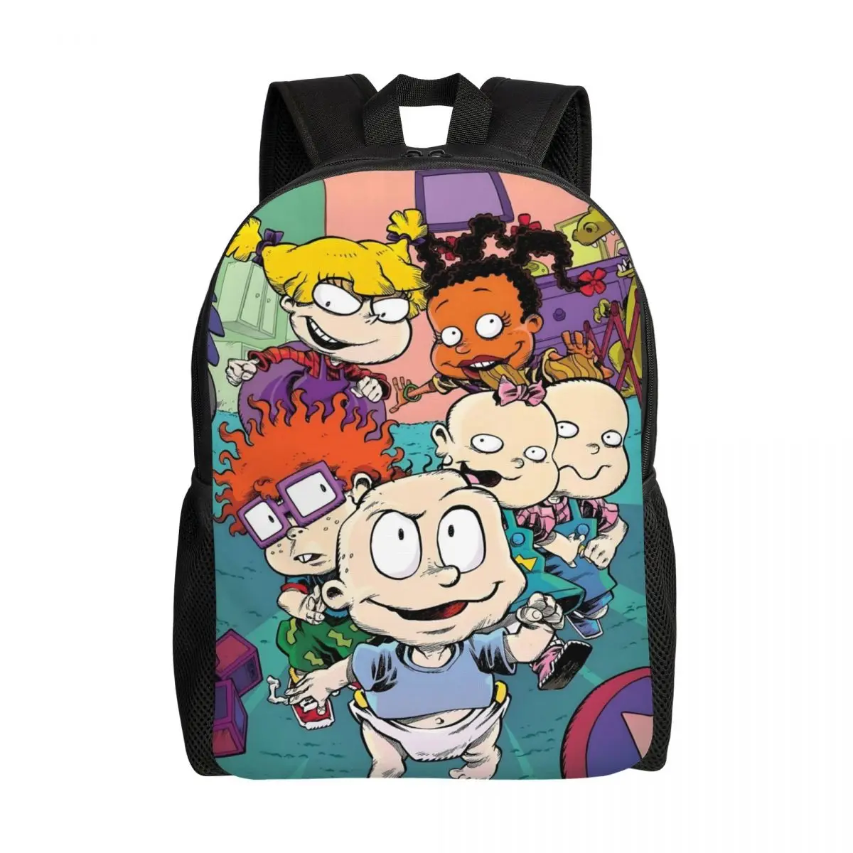 

Custom Retro R-Rugrats Travel Backpack Women Men School Computer Bookbag College Student Daypack Bags
