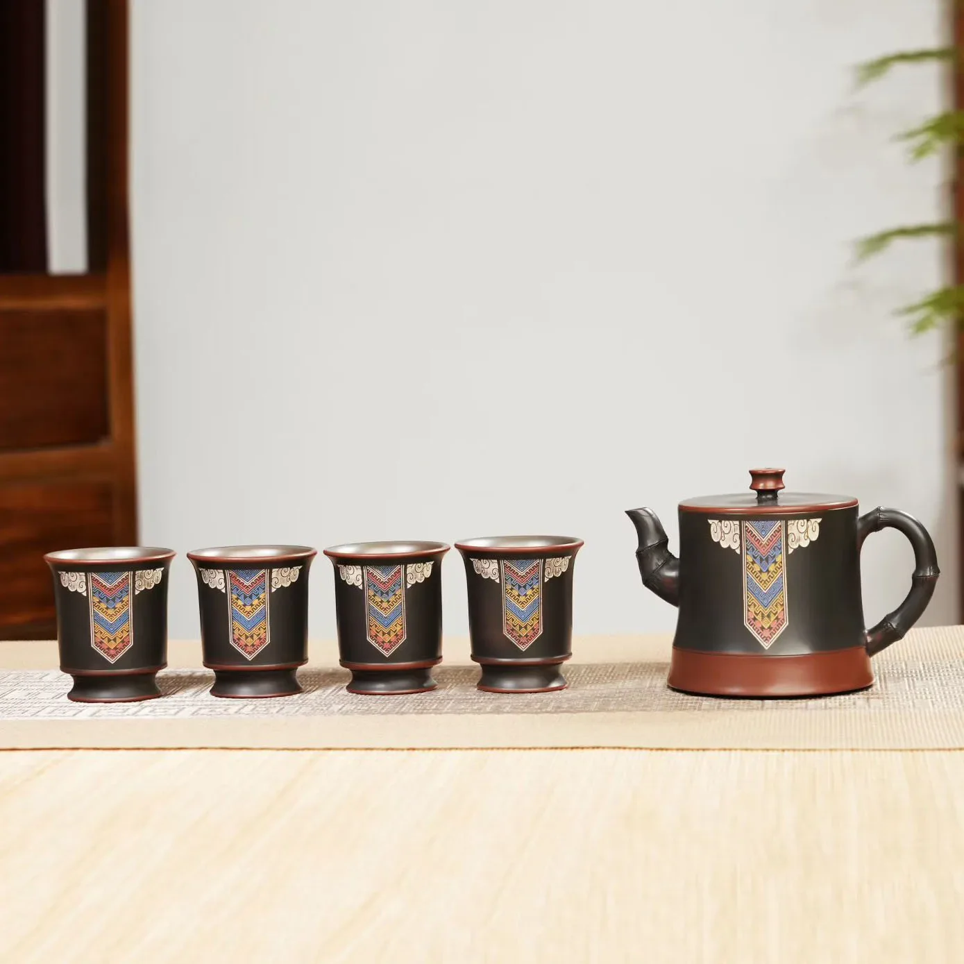 Qinzhou Nixing pottery teapot handmade purple pottery bamboo bucket gold pot large capacity household