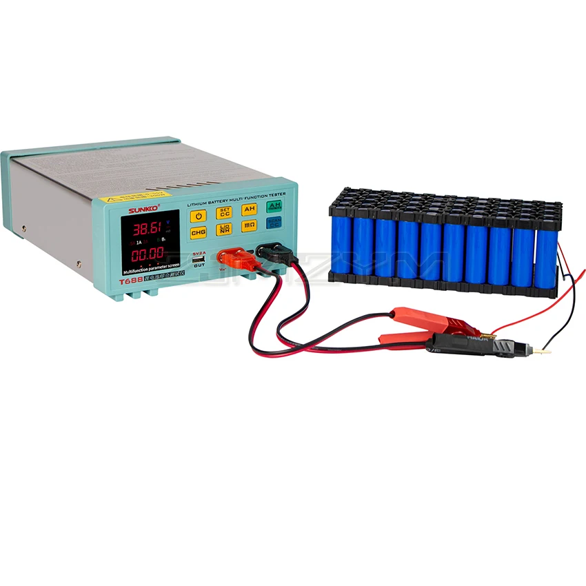 T-688 rilevatore completo di Tester di resistenza interna di tensione di capacità della batteria al litio ad alta precisione 36/55/67/84V