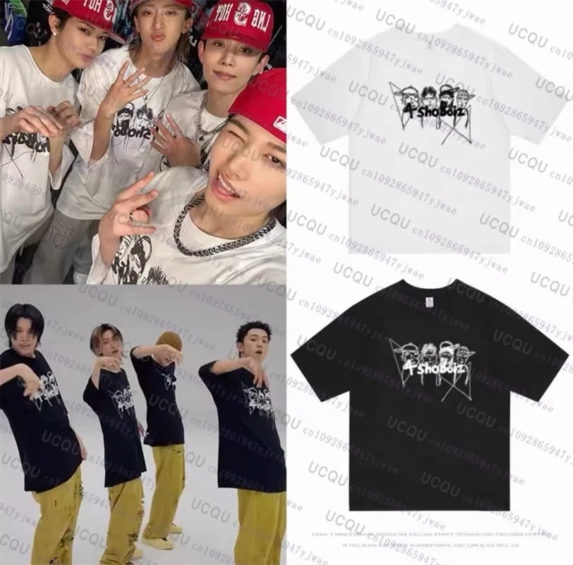 LNGSHOT Kpop Fashion Jay Park Camiseta de algodão de alta qualidade, manga curta, hip hop, masculina, feminina, moletom, com capuz