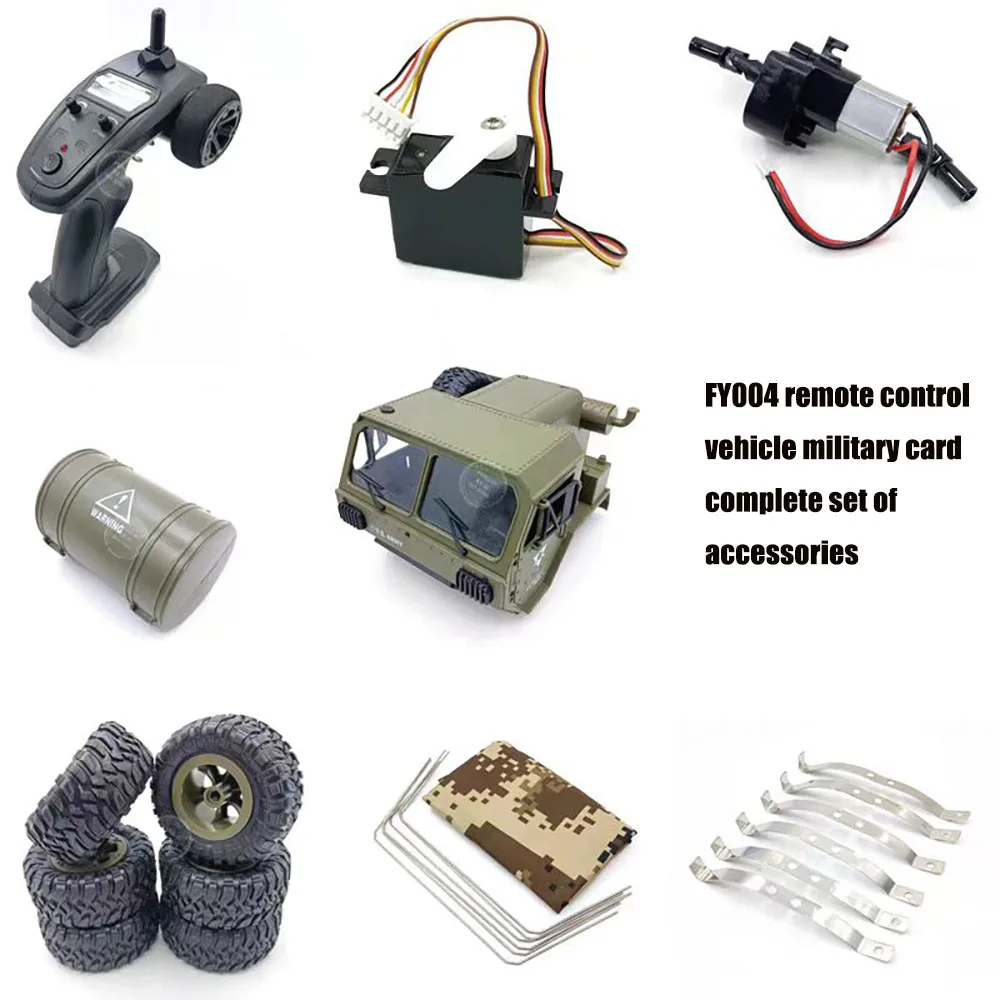 

Feiyu FY004 Автомобильная военная карта с дистанционным управлением, полный набор аксессуаров, металлический вал трансмиссии, плата сервопривода