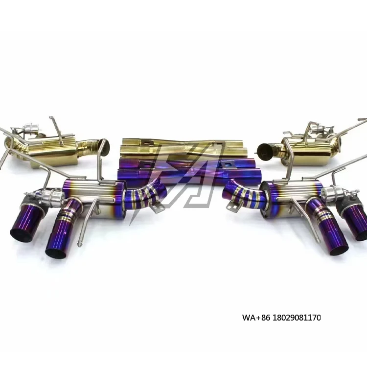 For  F12 Titanium Exhaust System Tail Section Electric Valve Muffler Exhaust Car Tail Exhaust Transformation Remote