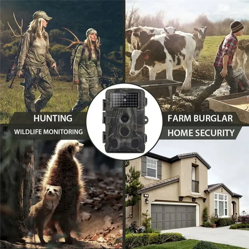 A68P-HC-802A Pro Hunt Camera - 24MP 2.7K 0.3S Trigger And IP65 Waterproof For Wildlife Tracking/Scouting