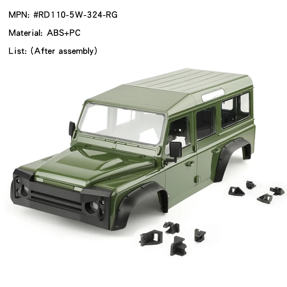 Plastic Simulatie 324/313mm 5 Deuren Monocoque Auto Shell voor 1/10 RC Crawler Auto Traxxas TRX4 Defender RD110 Wagon Diy Onderdelen