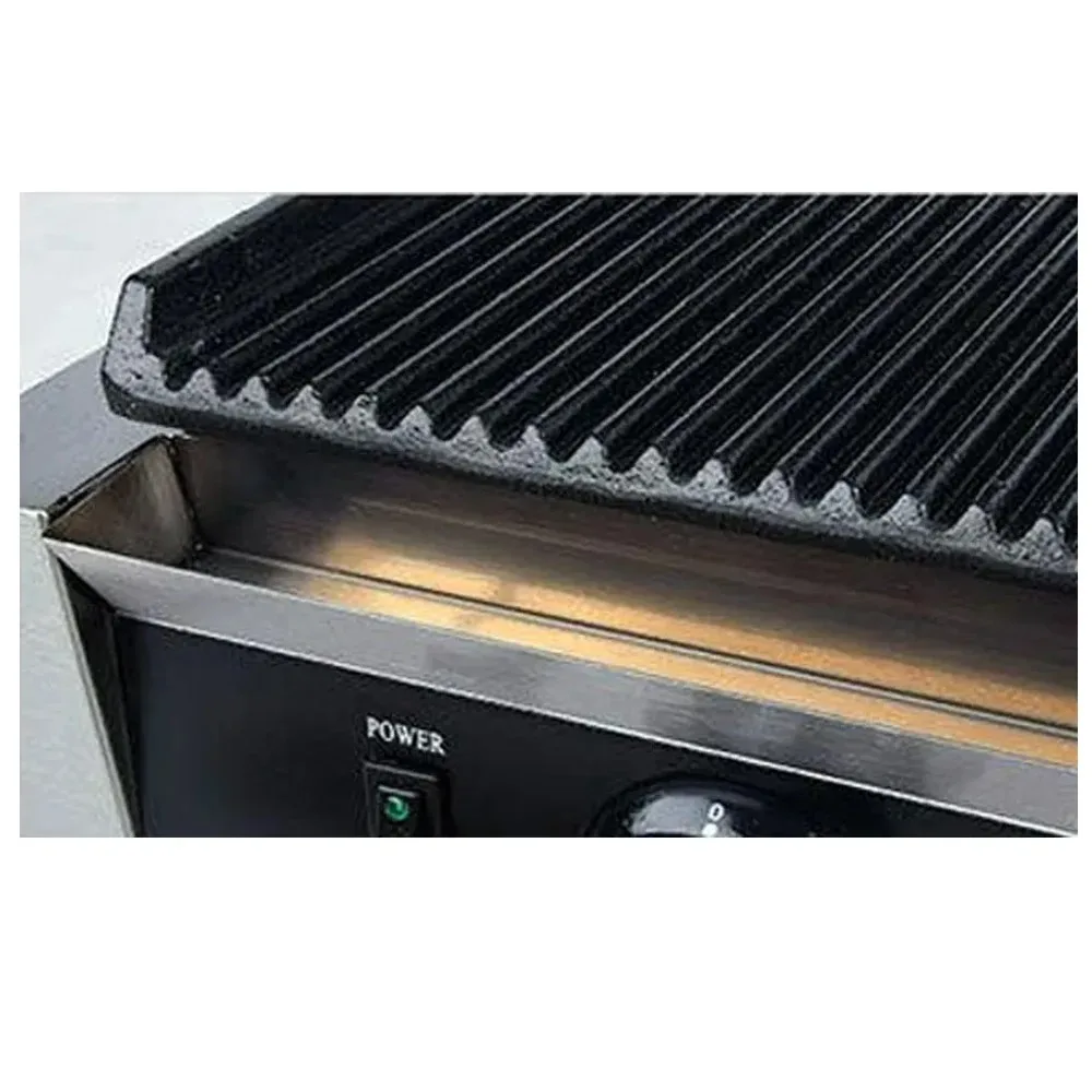 معدات المطبخ، شواية لحم البقر الكهربائية، سطح الطاولة، شواء البرجر، لوحة كهربائية مزدوجة الاتصال