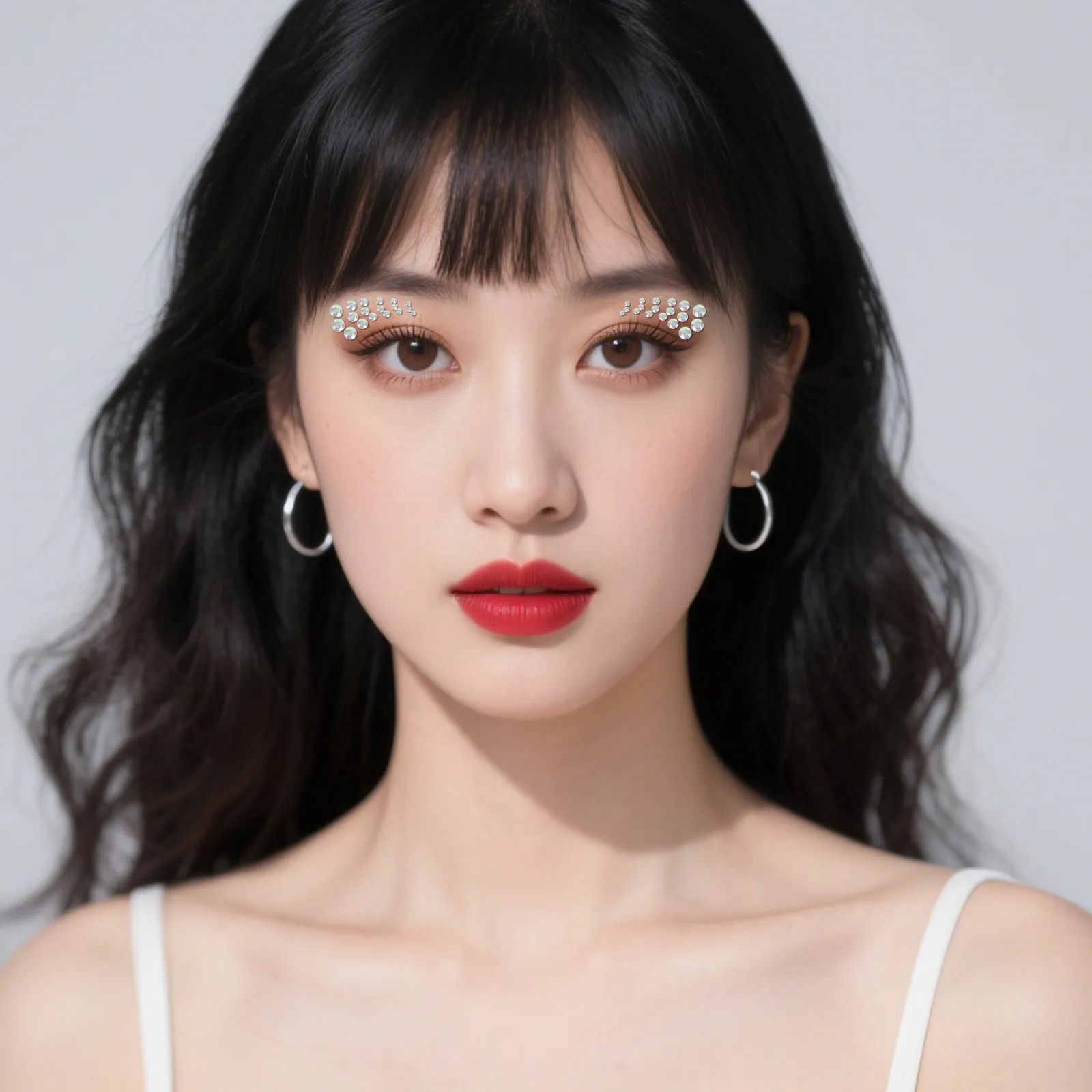 

10 шт. блестящих стикеров с глиттером, самоклеящиеся кристаллы-стразы для рукоделия, декора лица, тела и волос