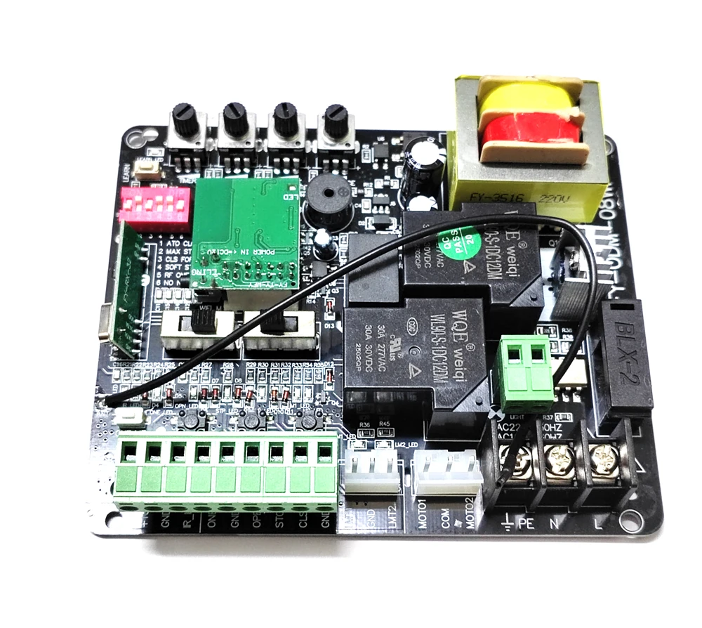แอป Tuya wifi smartlife เครื่องเปิดประตูเลื่อนอัตโนมัติ AC 220v 110v pcb มอเตอร์ AC แผงวงจรควบคุมการ์ดควบคุมพลังงาน