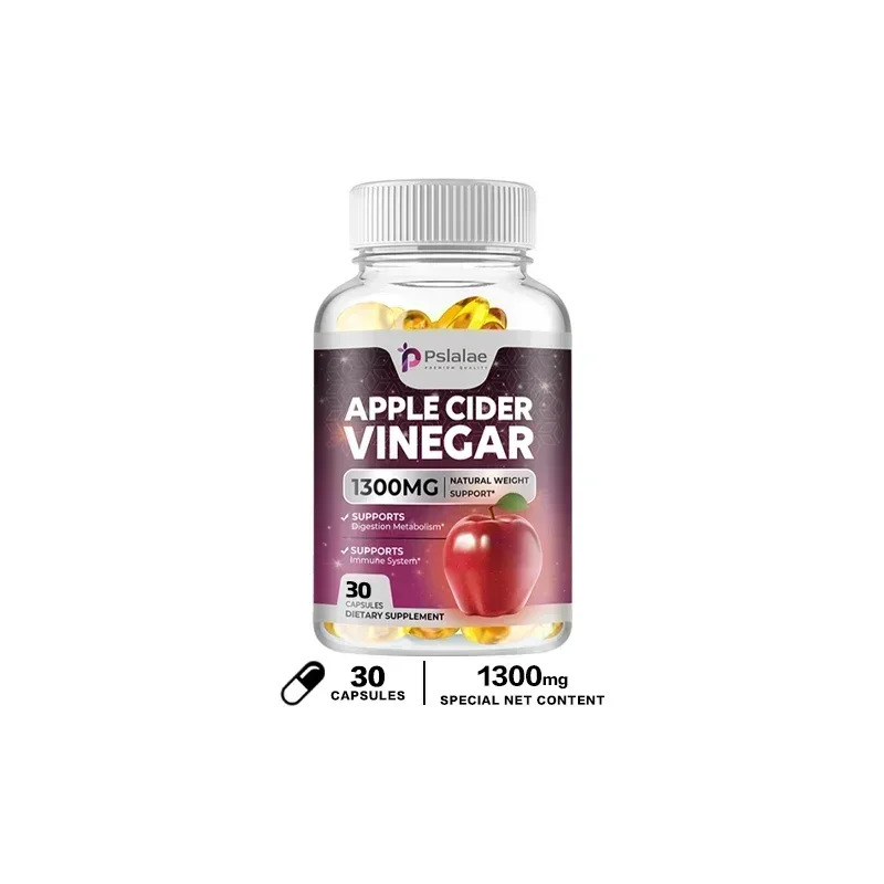 Apple Cider Vinegar - Fat Burner, Natural Detox and Cleanse, Energy Support Supplement