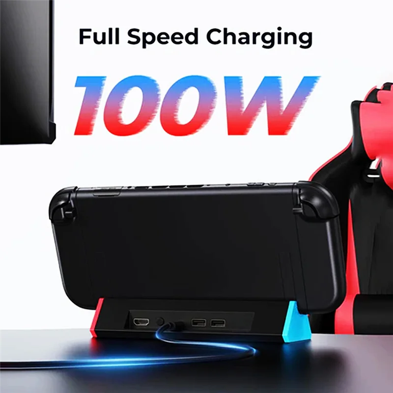 Для док-станции Switch 2, 4K при 120 Гц, совместимые порта USB и типа C, аксессуары для улучшенных игровых выступлений-X64A
