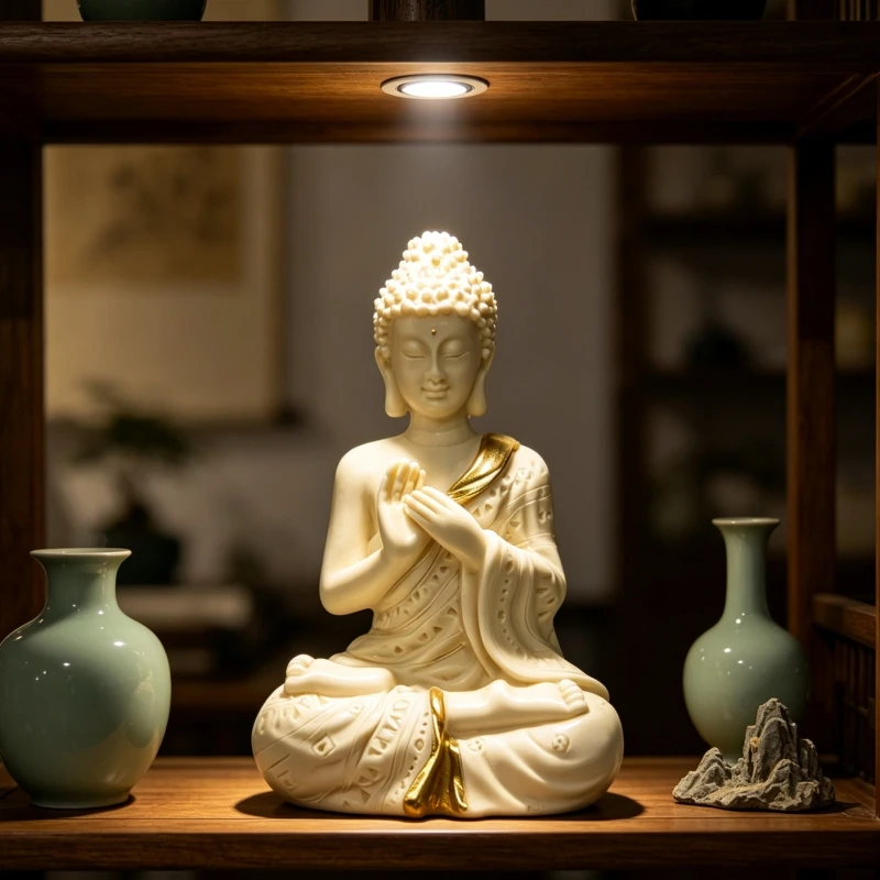 Resin Buddha Meditation Home Decor Statue