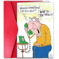 1 pc funny birthday card, funny birthday card, gift for friends.
