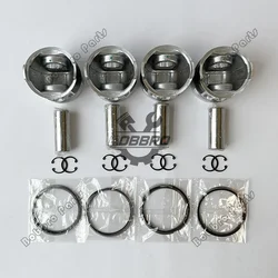 K3E K4E Piston 30A17-00050 With Rings MM431579 For Mitsubishi K4E-31HS K4E-31FL Engine Fit Hanix Excavator N260 N350-2