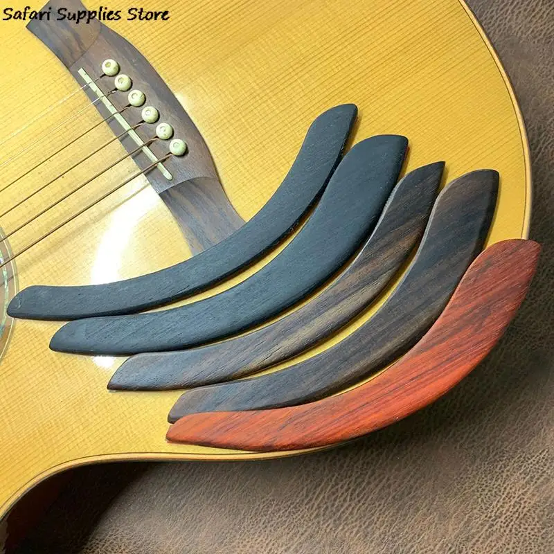 Redwood/Rosewood/Ebony Figured Solid Guitar Arm Rest Guitar Parts Guitar Wood Gauntlets For 39-41 Inch Guitar