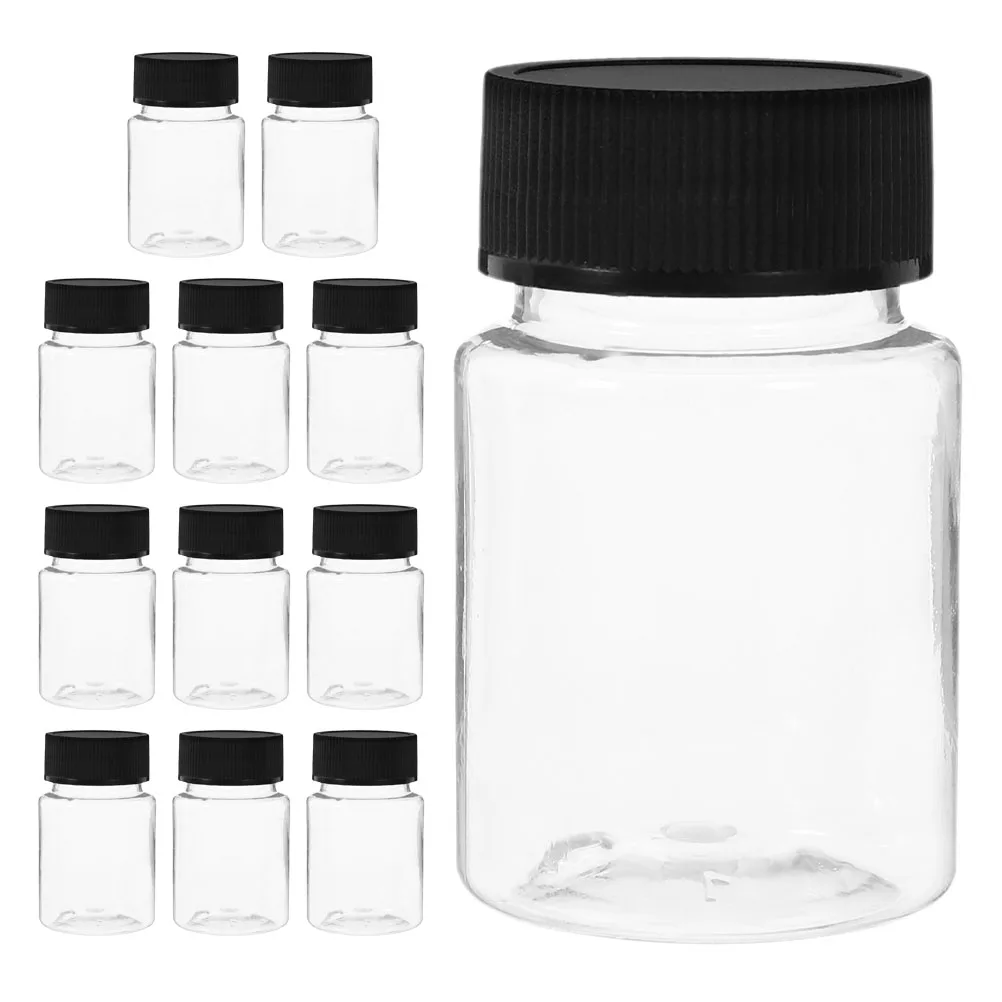

12 Pcs Sampling Bottle Empty Liquid Sample Bottles Thicken Buckle Vials Travel Has