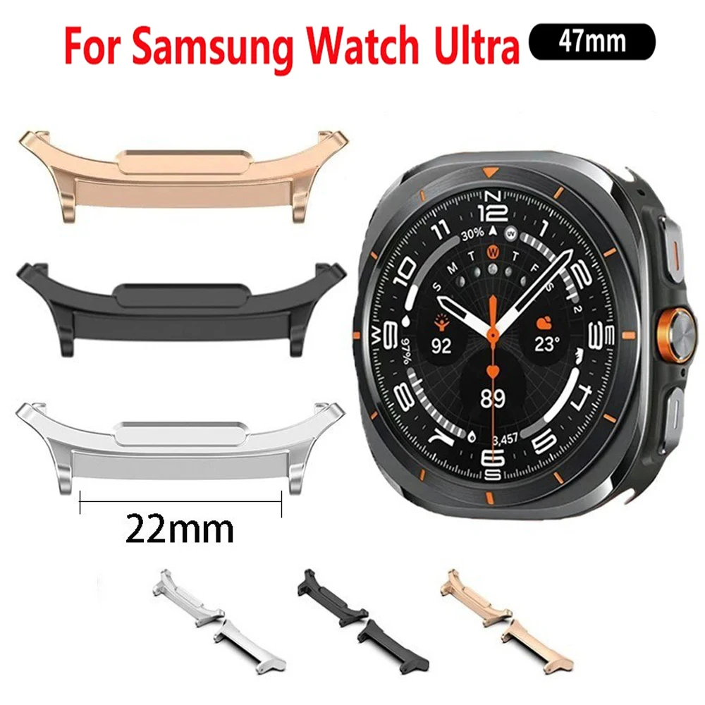 A Pair Adapter for Samsung Galaxy Watch Ultra Strap 47mm Metal Connectors for Galaxy Watch Ultra 47mm Bands Bracelet Accessories