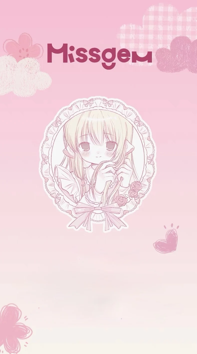 MISSGEM mouse pad, office desktop pad, cute and sweet style.