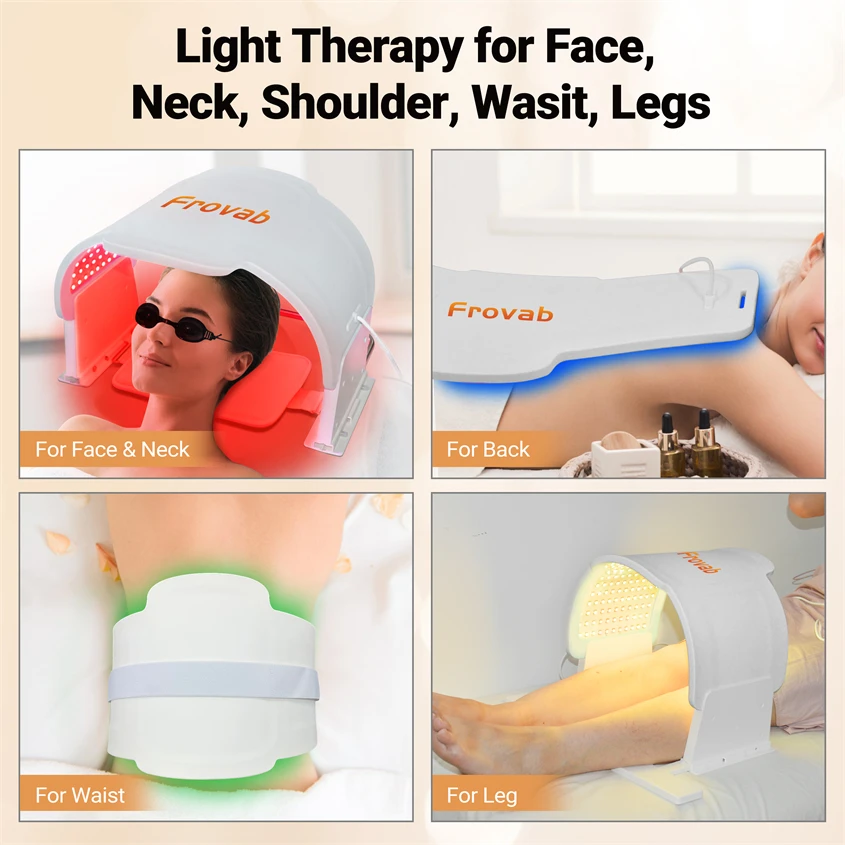 Foldable LED Phototherapy Mask LED Masker Therapy LED Photon LED Therapy 360 Beads Reduce Inflammation Redness Facial Devices