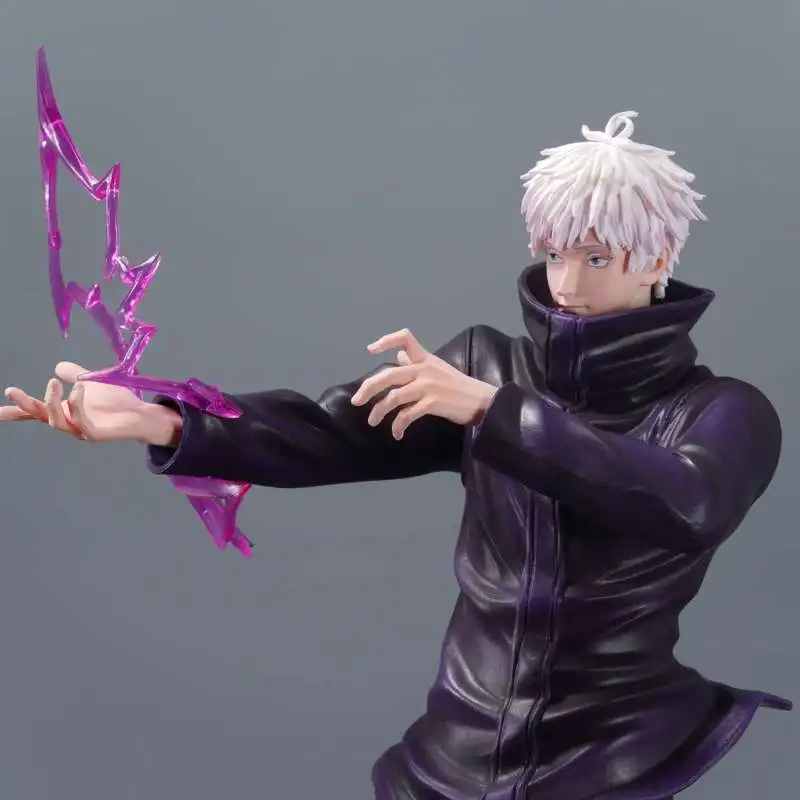 WM Jujutsu Kaisen Gojo Satoru Figure Pvc Painted Standing Battle Pose Gk Anime Collectible Model Desktop Decor For Anime Fans view 3