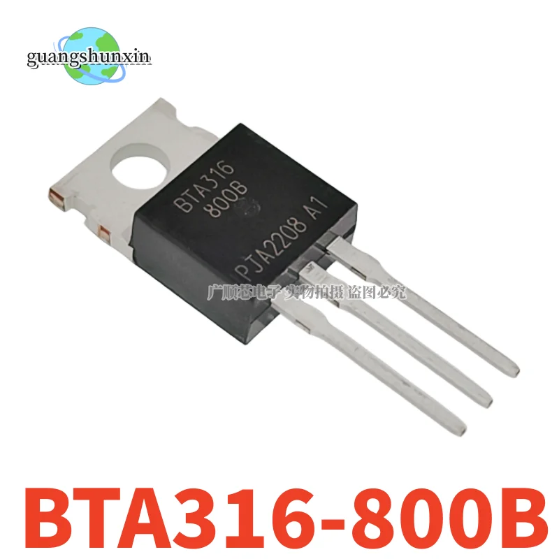 10PCS BTA316-800B BTA316-800 Bidirectional Thyristor 16A800V New Original Stock Direct Shot TO-220