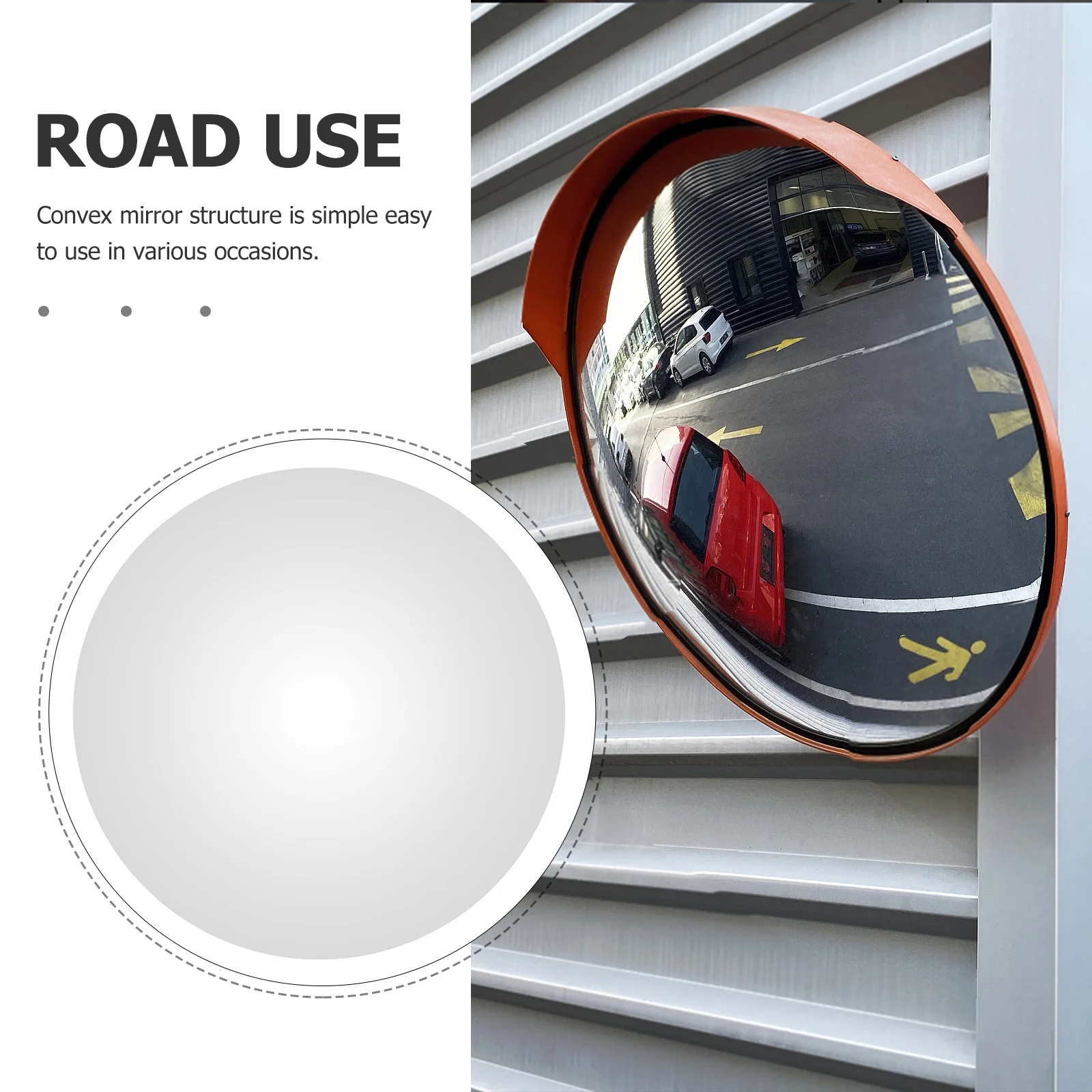 

Outdoor Corner Mirror 42 28cm Convex Traffic Safety Mirror Wide Angle Blind Spot for Home Business Road Surveillance