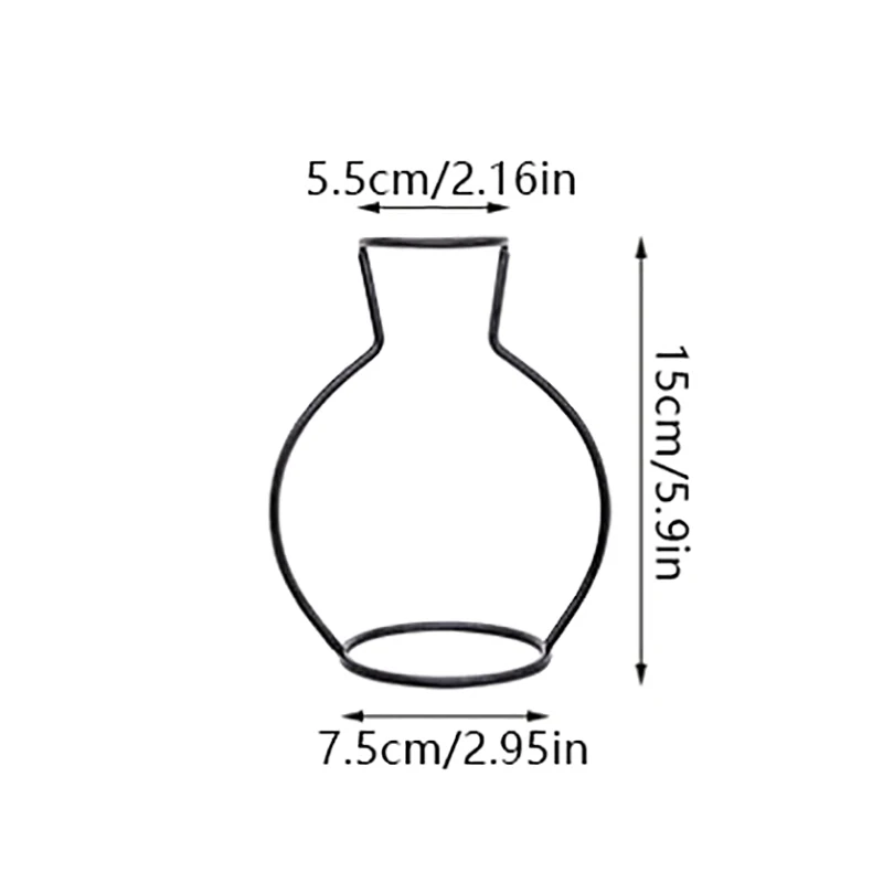 1 قطعة الحديد ريترو ستايل زهرة زهرية نبات معدني حامل الجدول وعاء الشمال تصميم ديكور المنزل