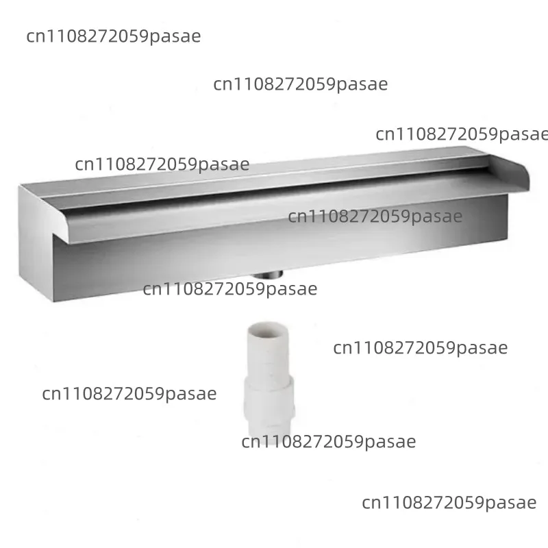 

Фонтан и водопад из нержавеющей стали с переливным каналом и соединительными трубами для прямоугольных садов