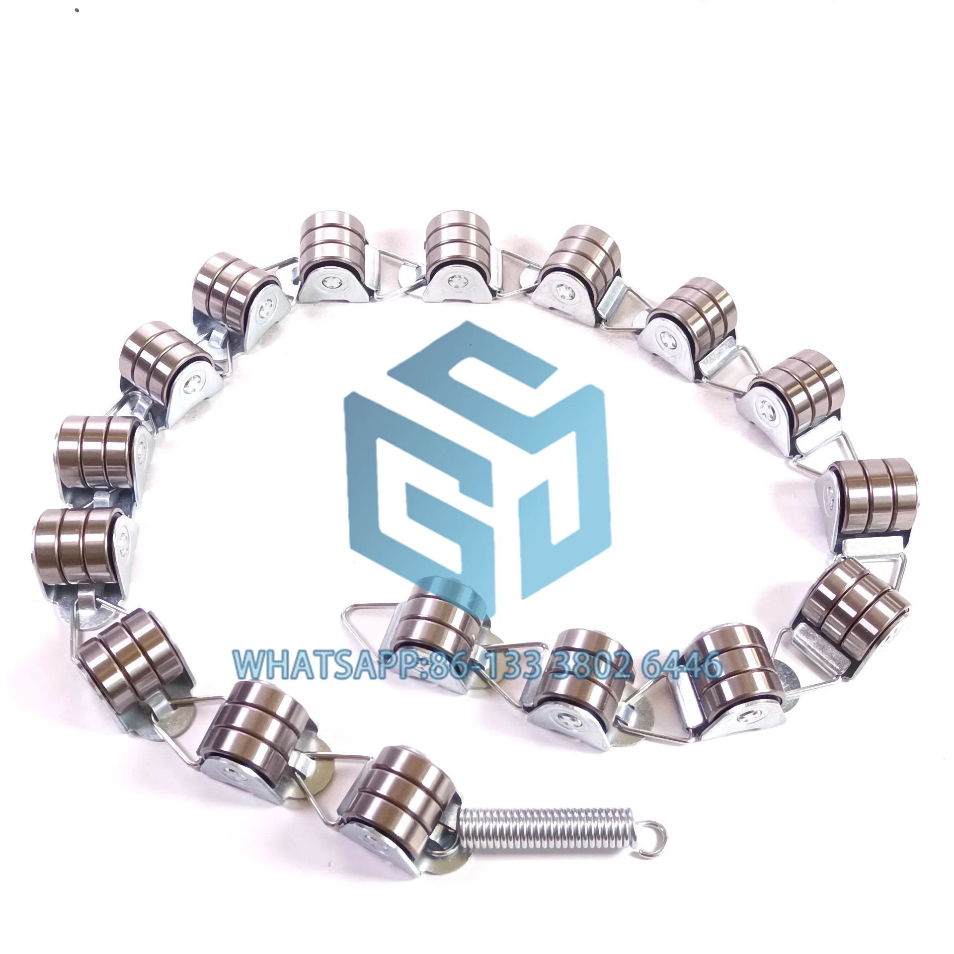 508NCE 512NCE 515NPE Escalator Parts Stainless Steel 17 Roller Bearing Escalator Newel Chain DAA332N1 DAA332N2 Pitch 50.5mm/56mm