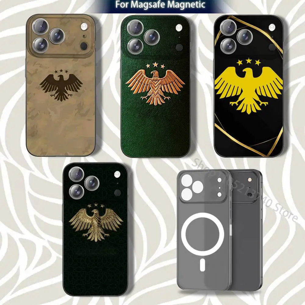 

S-Syria S-Syrian Flag LOGO Phone Case For iPhone 16,14,11,17,13,15,12,Air,Plus,Pro,Max,E,Mini Grey Frosted for MagSafe Magnetic