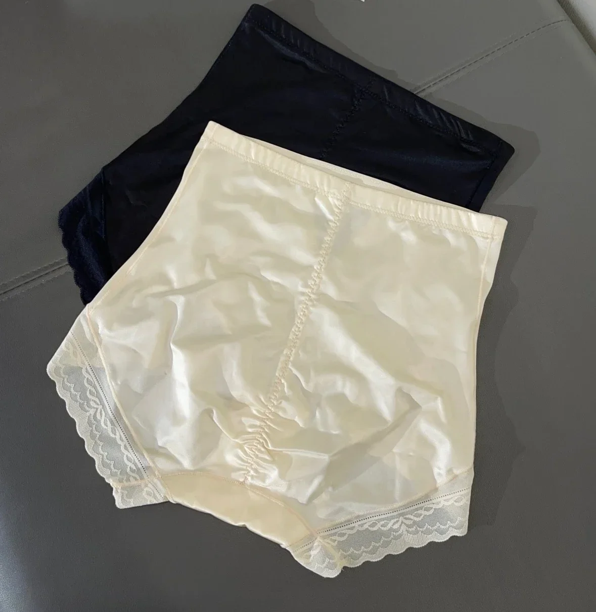 

LP Panties High Waist Mesh Stitching Lace Stretch Stretch Abdomen Shaping Butt Lifting Panties Comfortable Safety Panties