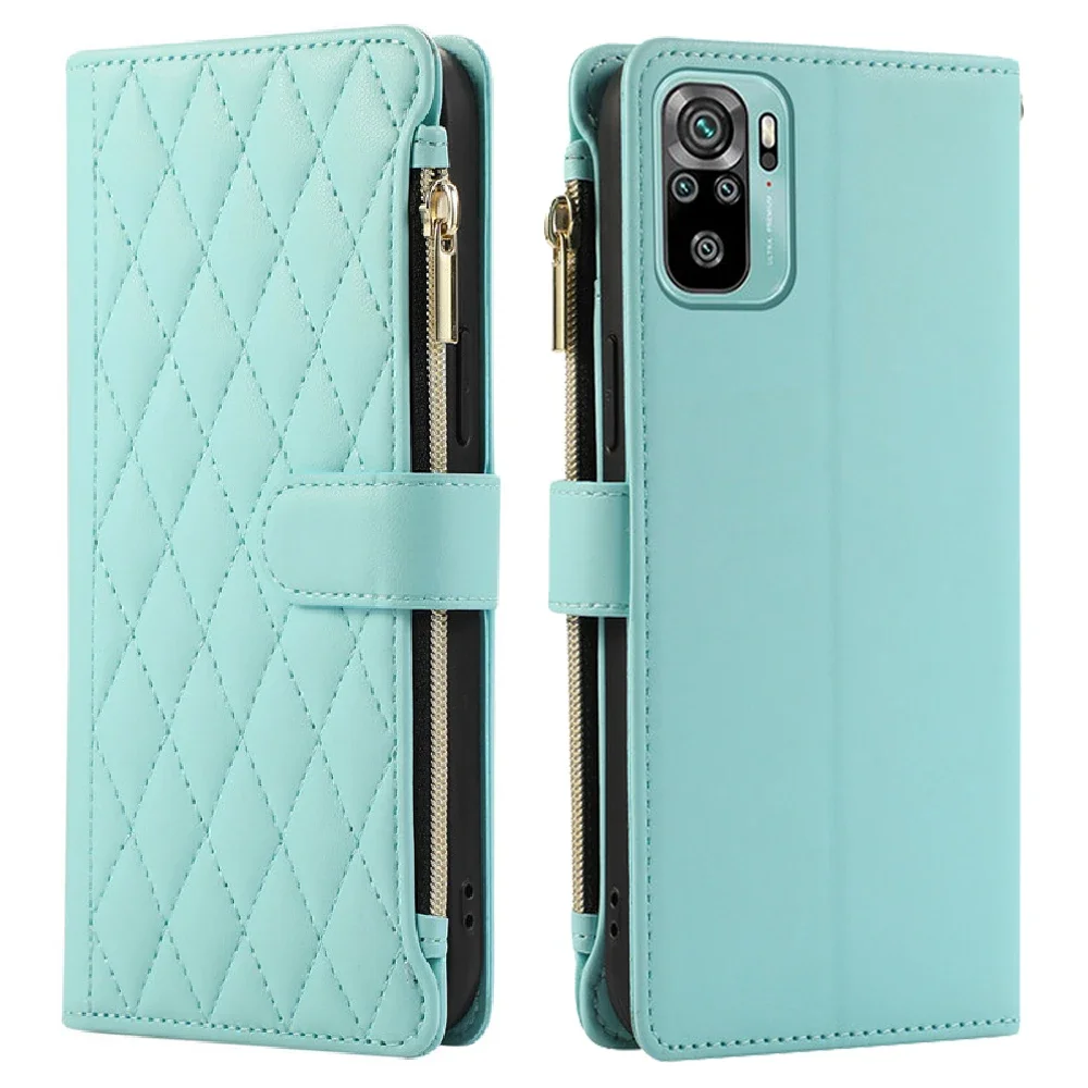 For Xiaomi Redmi Note 13 Pro Plus 5G Zipper Crossbody Leather Wallet Case For Redmi Note 12S 11S 11 S 10S 13 12 10 Pro Funda image 2