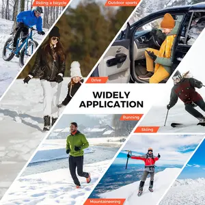 قفازات ركوب الدراجات المقاومة للماء للرجال والنساء شاشة تعمل باللمس غير قابلة للانزلاق للتزلج على الجري والمشي لمسافات طويلة والتسلق الشتاء أعلى 12 مبيعات غطاء كاميرا تجسس - رقم 7