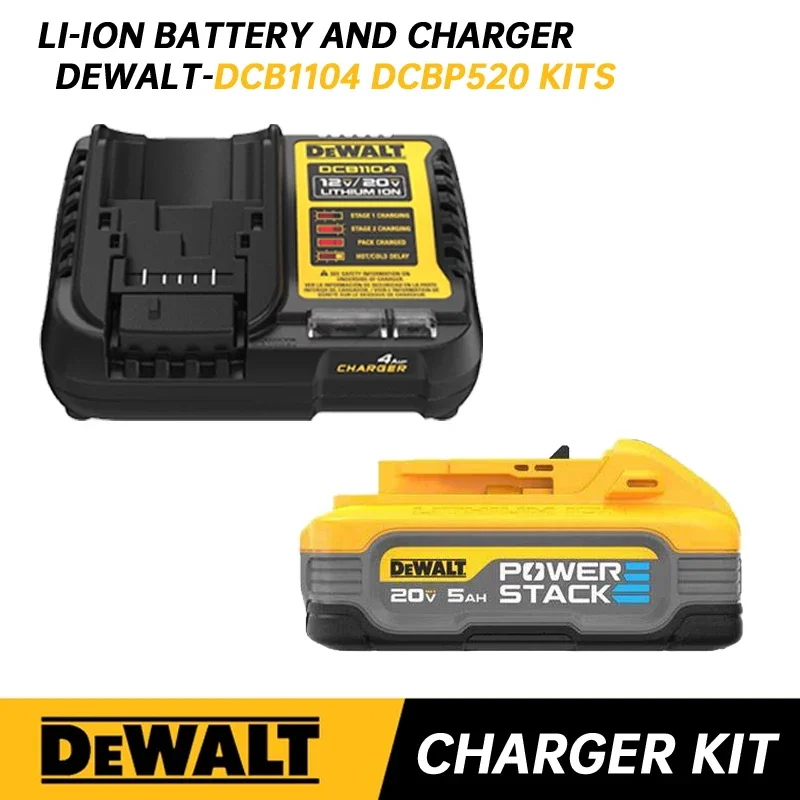 DEWALT DCB118 DCB1104 220V Charger Kits DCBP520 DCBP034 DCB208  DCB184 DCB182 DCB203 20V Lithium Li-ion Battery For Dewalt