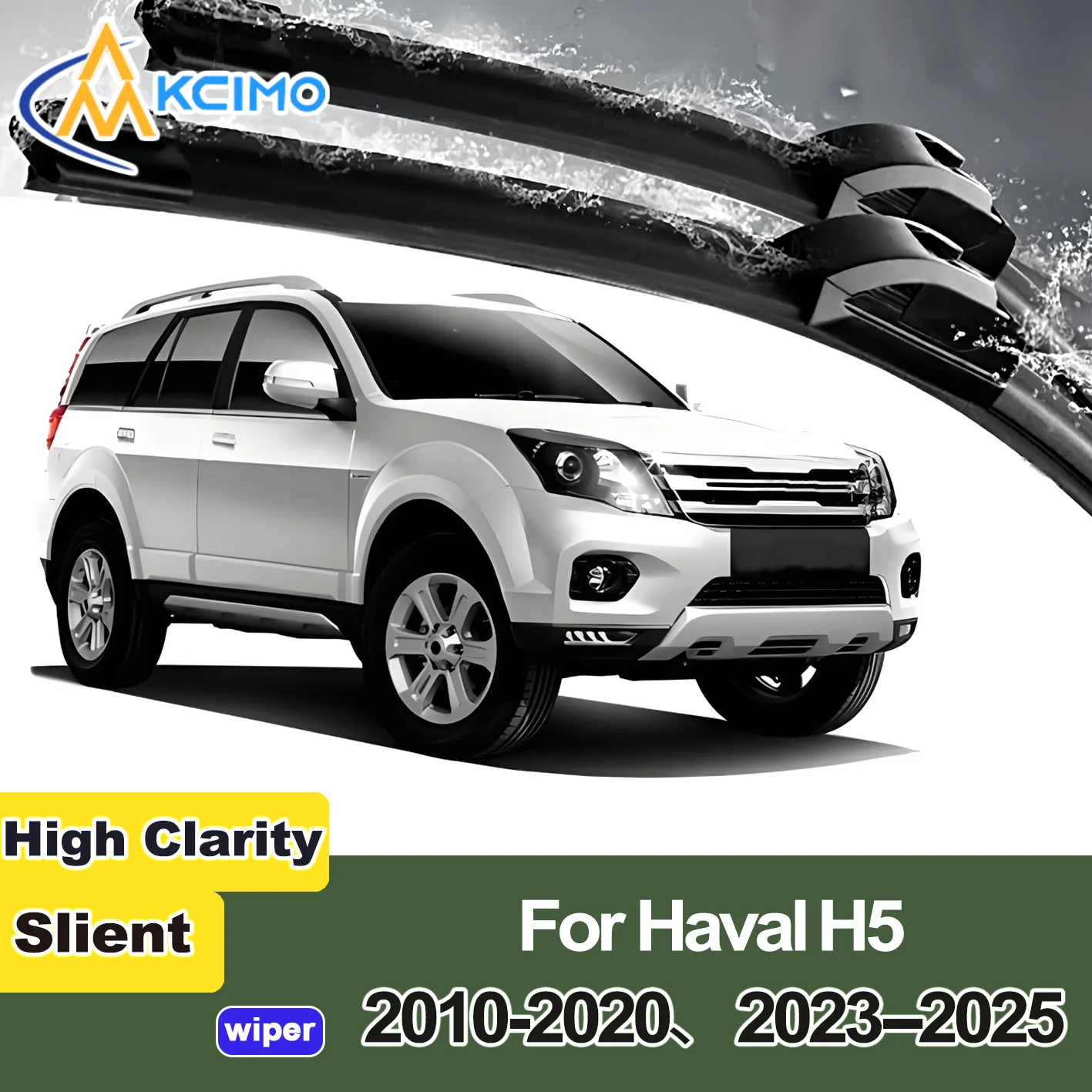 

KCIMO 2PCS New Front Windshield Wiper Blade for Haval H5 2010-2020、2023-2025 Front Windshield Auto Wipers Blade Accessories