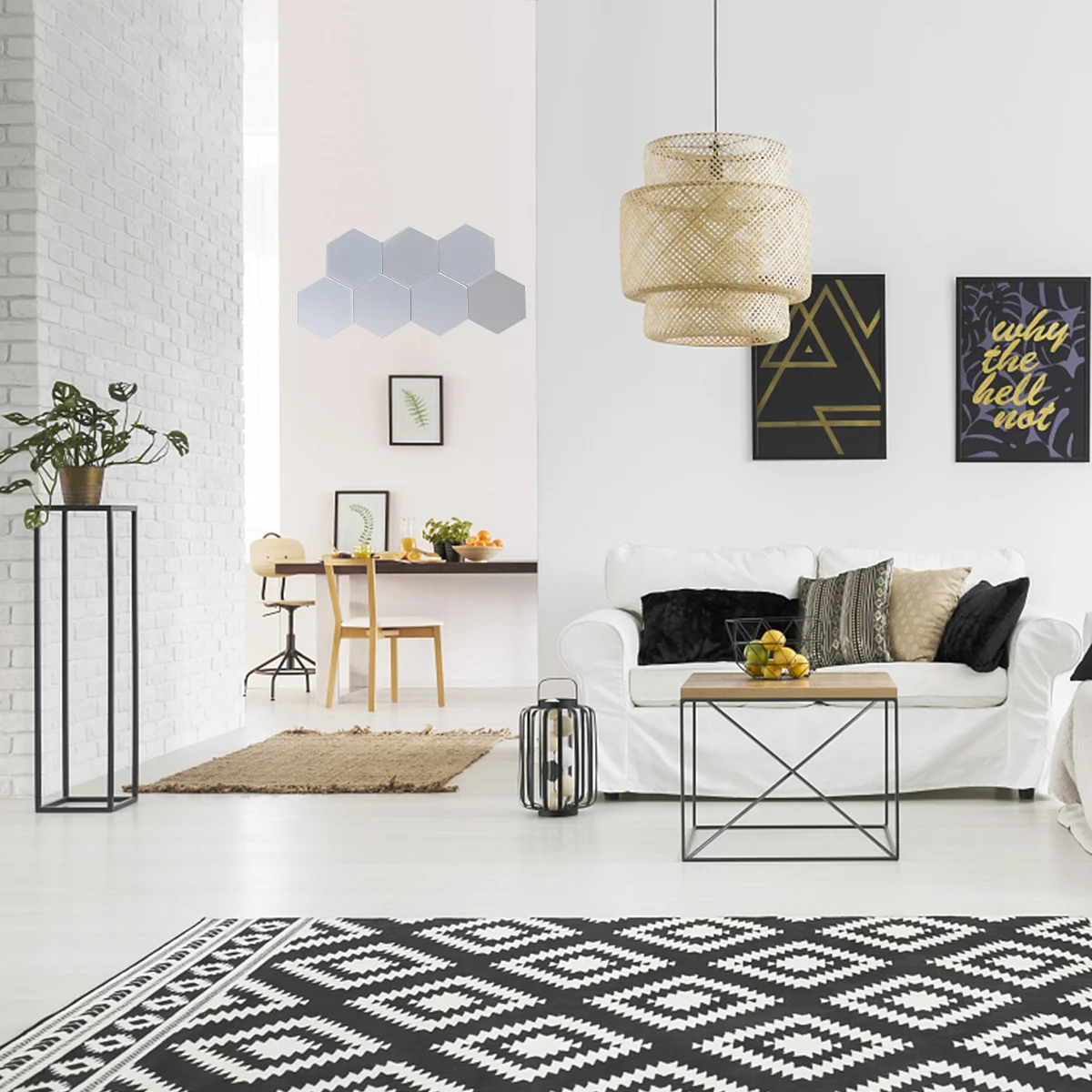 

12Pcs Mirror Wall Sticker Hexagon Removable DIY Acrylic Mirrors for Home Decor Living Room Kids Bedroom Kitchen Office Bathroom