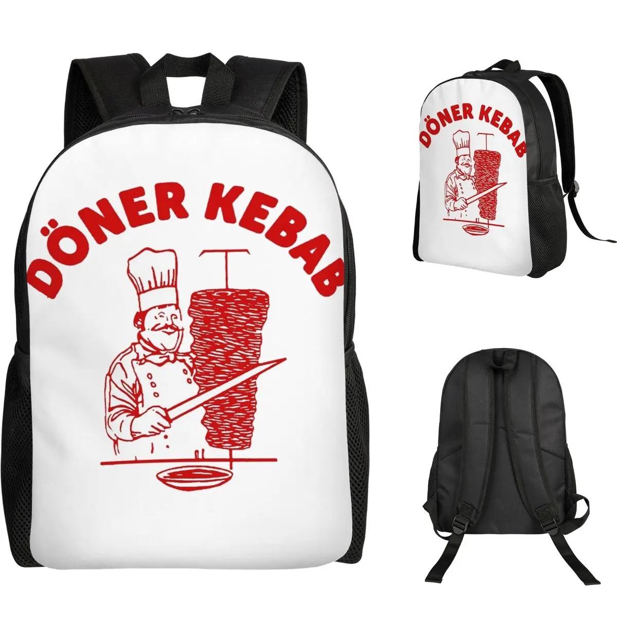 

Рюкзак для студентов Doner Kebab, школьная сумка, походный дорожный рюкзак для мужчин и женщин, модная сумка для книг, сумки на плечо