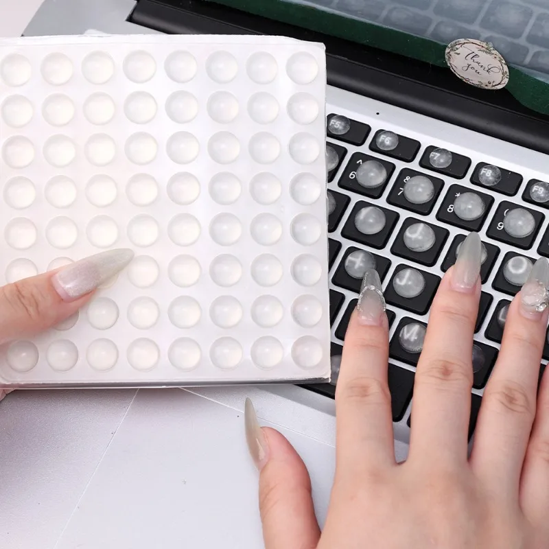 Nail Typing Artifact To Protect Nail Stickers From Breakage and Damage, Convenient and Easy Typing Keyboard Silicone Particles