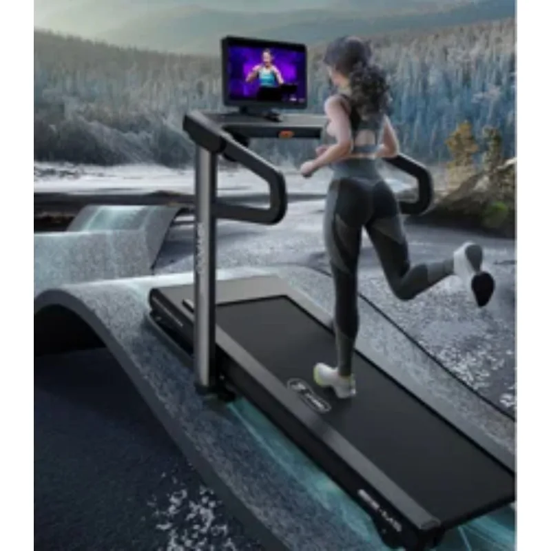 جهاز سير منزلي كهربائي بدون فرش، جهاز سير منزلي تجاري قابل للطي لصالة الألعاب الرياضية واللياقة البدنية، جهاز سير مزود بمحرك مع FIT