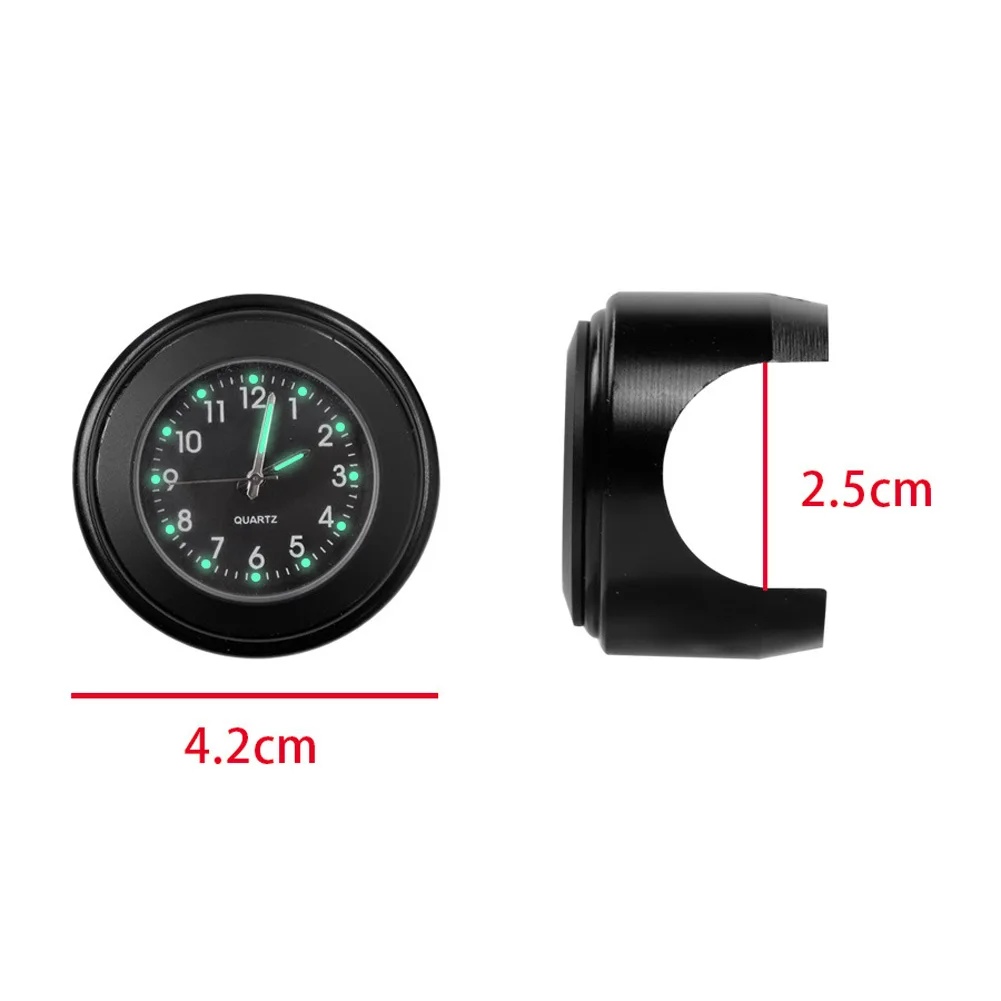 Luminous Quartz Clock for Motorcycle Bike Scooter Handlebar Waterproof Watch with Luminous Function and E Clock