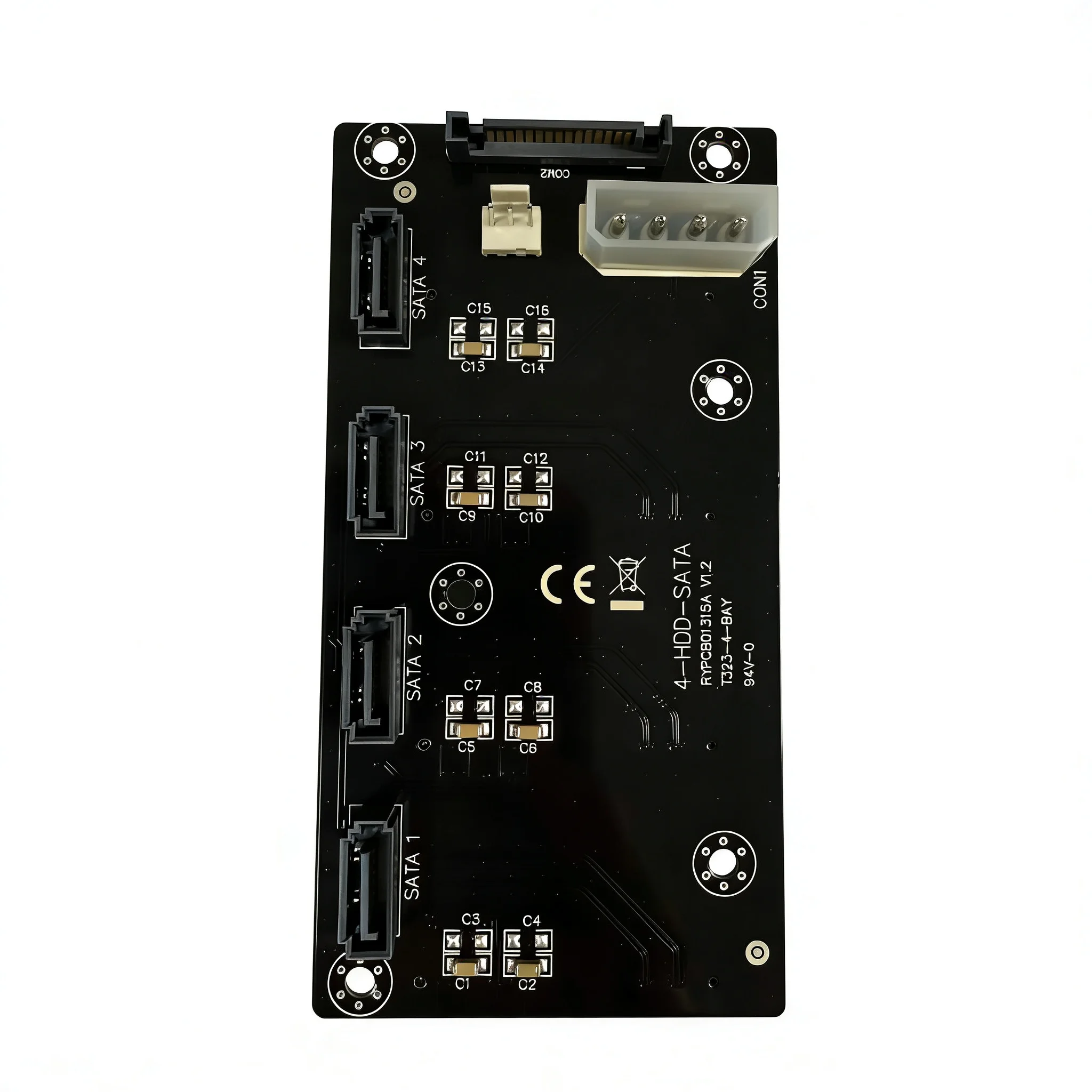 4-HDD SATA V2 Expansion Adapter, High Speed SATA Multiplier Card for Hard Disk Drive SSD Storage Expansion