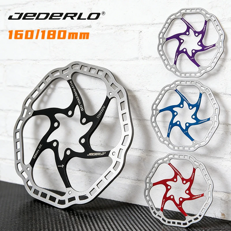 

JEDERLO MTB Brake Rotor 160/180 Road Bike Hydraulic Brake Disc Floating Rotor Wear-resistant Ultralight Bicycle Brake Disk Rotor