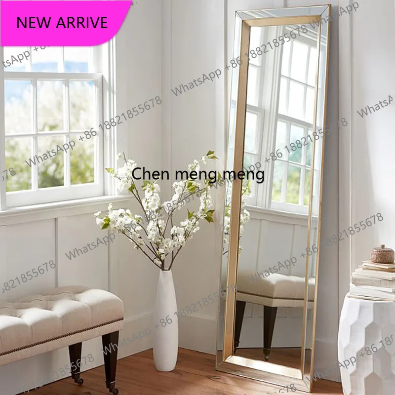 A139European fitting, full-length mirror, floor-to-ceiling, full-body mirror wall-mounted mirror large decoration