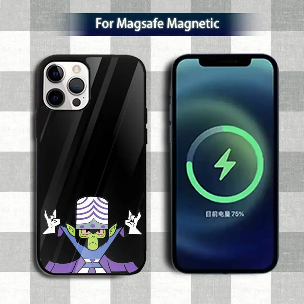 漫画 M-MojoS ジョジョ-E 電話ケース iPhone 13、12、15、17、11、16、14、Pro、Max、Plus、Mini、Magsafe、磁気ワイヤレス充電ケース用