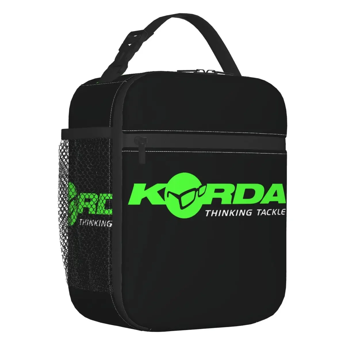 

Korda Fishing Logo Insulated Lunch Bag Women Leakproof Fish Carp Fisherman Gift Cooler Thermal Lunch Box Office Picnic Travel