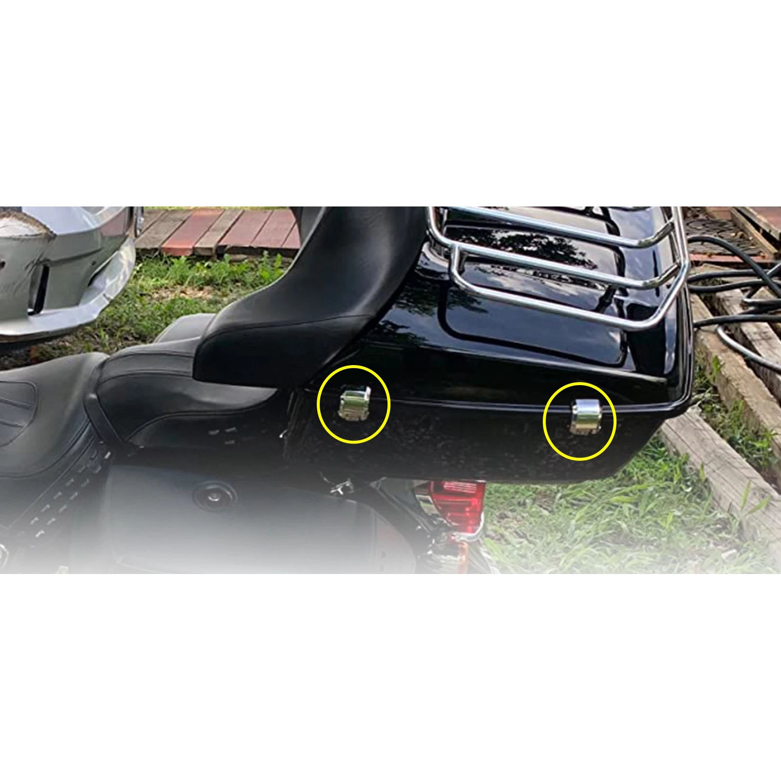 

Петли для багажных кофров Razor Chopped King для мотоциклов, совместимые с моделями Touring и Trike 2008-2013 годов выпуска, оснащенными системой Razor-Pak