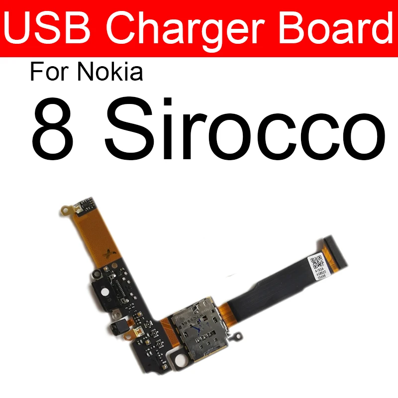 

Для Nokia 8 Sirocco USB зарядный порт плата гибкий кабель USB зарядное устройство док-станция соединитель запасные части