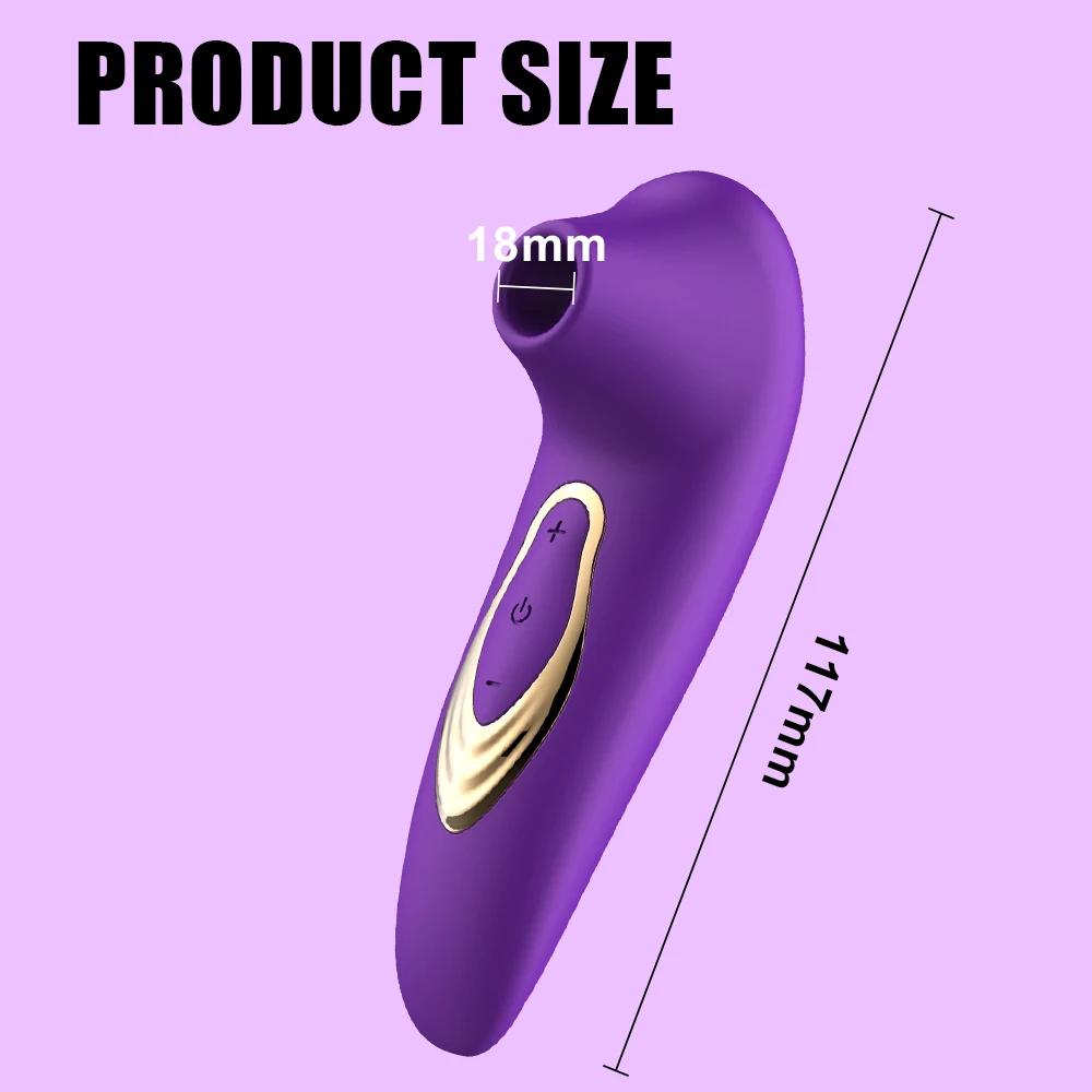 Powerful Suction Cup Clitoral Vibrator Female Clitoral Nipple Oral Vacuum Stimulator Massager Sex Toy Adult Products Women image 6