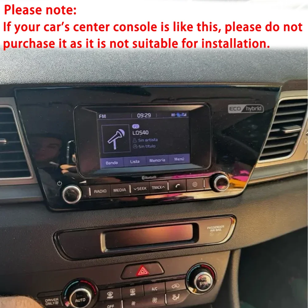 Pellicola In Vetro Temperato 9H Da 10,25 Pollici Per Display Navigazione Kia Niro/E-Niro 2016-2021 – Protezione Anti-Graffio Per Schermo Auto
