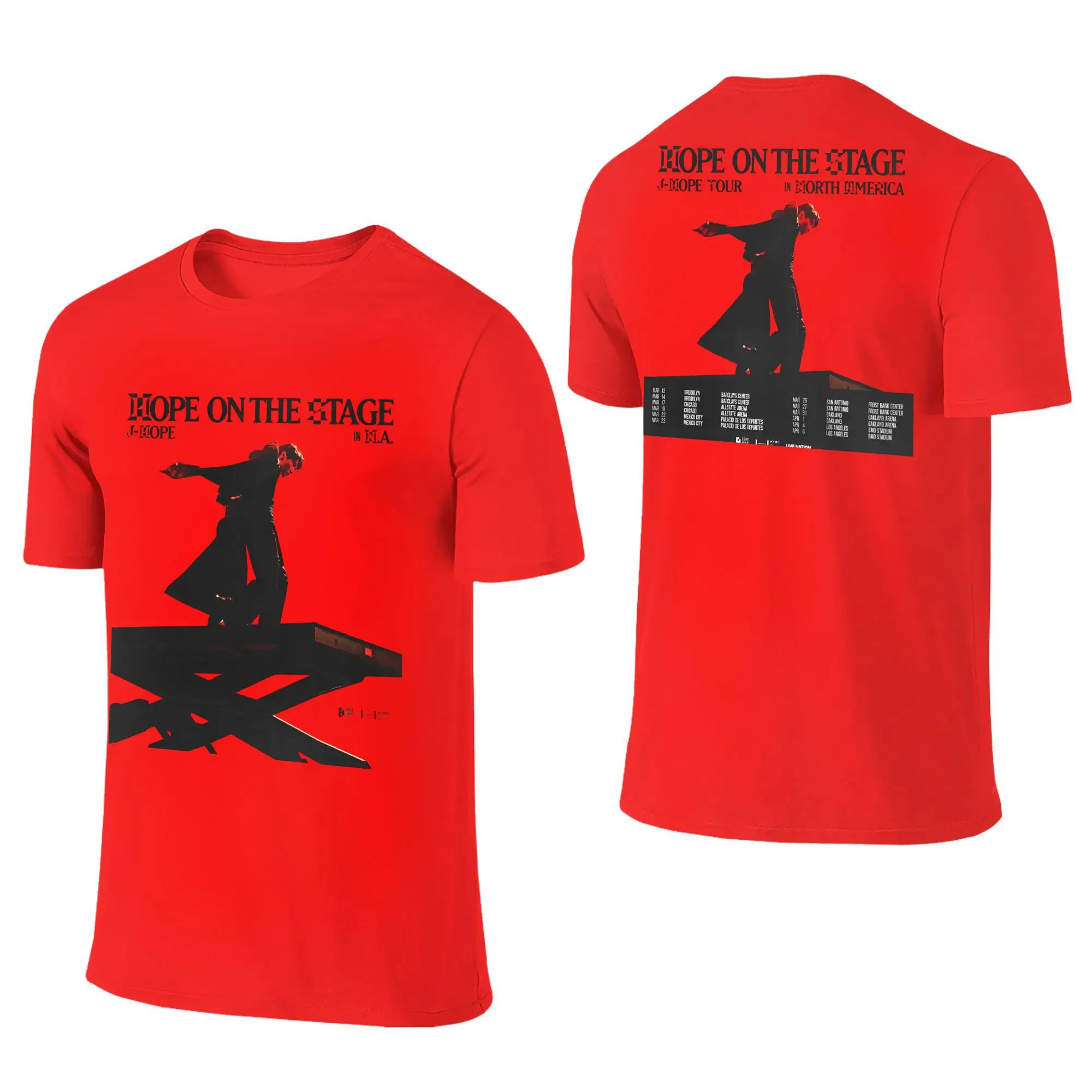 

J-hopes Hopes on the Stage Tour T Shirt Men 100% Cotton Vintage T-Shirts Crewneck Tees Short Sleeve Clothes 6XL