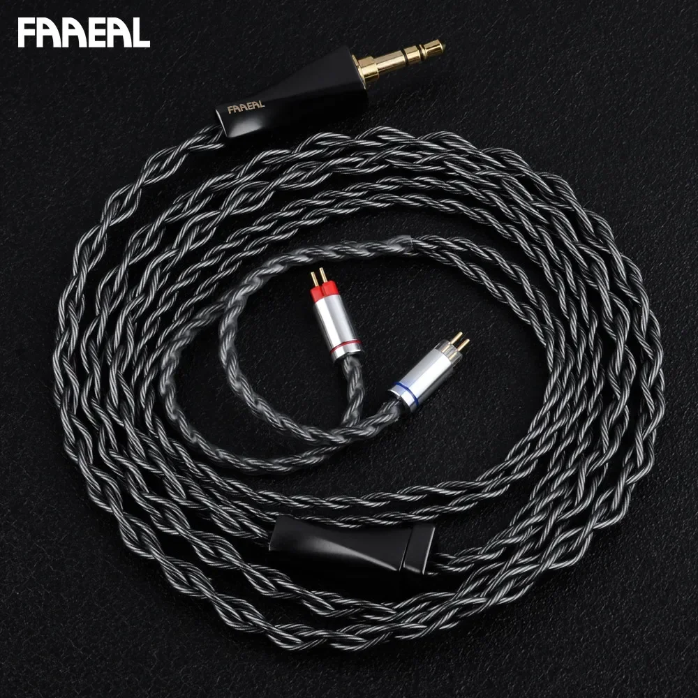 FAAEAL Earphone Upgrade Cable With 0.78mm/QDC/S/C Pin Replacement Headphone Line For BLON BL03 KZ Castor D-Fi TANGZU WANER SG